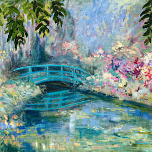 Giverny Garden Bridge (Print) by Meredith Howse Art, Image 1.