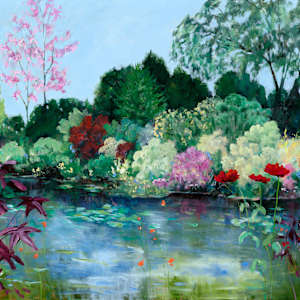 Giverny Water Lily Pond (Print) by Meredith Howse Art, Image 1.