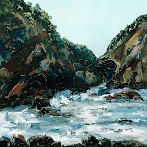 Seal Rocks Sea Cave (Print) by Meredith Howse Art, Image 1.