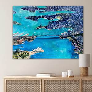 Sydney Harbour - Print by Meredith Howse Art, Image 1.