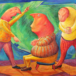 "Obtuse, Obdurate, Obsequious" sketch by Fred Shane, Image 2.
