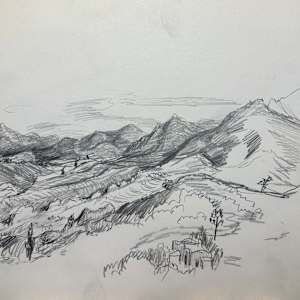 "View of Distant Mountains and Hills" named by CLL by Fred Shane, Image 1.