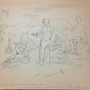 "Larry Adams' Summer Drawing Class, Sketching Landscape" by Fred Shane, Image 1.