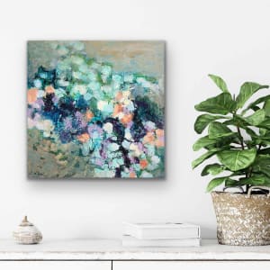 Coastal Flowers by Shirley Williams  Image: 12 x 12 canvas in-situ