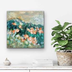 Distant Hills by Shirley Williams  Image: 12 x 12 inch canvas in-situ