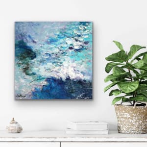 Shimmering Brook 3 by Shirley Williams  Image: 12 x 12 inch canvas in-situ