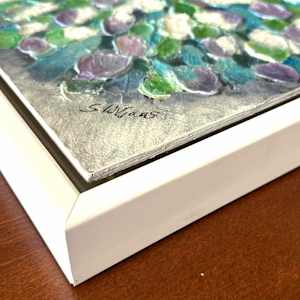 Abundance Mandala by Shirley Williams  Image: Side Profile and signature of ABUNDANCE MANDALA
