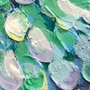 Abundance Mandala by Shirley Williams  Image: Color detail of textured ABUNDANCE MANDALA