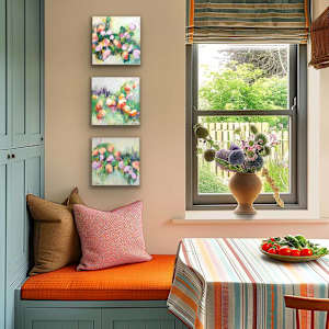 Chromatic Landscape 1 by Shirley Williams  Image: three Chromatic Landscapes insitu as triptych