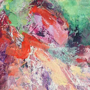 Flower Power Study 1 by Shirley Williams  Image: Detail of colors and texture