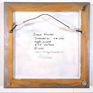 Starburst 2 by Shirley Williams  Image: Back view of framed Starburst 2