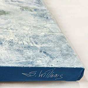 Flower Power 2 by Shirley Williams  Image: Corner and signature of Flower Power 2
