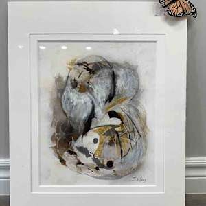In the Wind - series by Shirley Williams  Image: One of the In the Wind series shown with double matting
