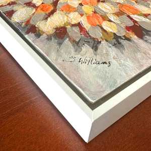 Perseverance Mandala by Shirley Williams  Image: Side view and signature of PERSEVERANCE MANDALA