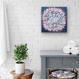 Pink Mandala by Shirley Williams  Image: PINK MANDALA shown installed in a spa