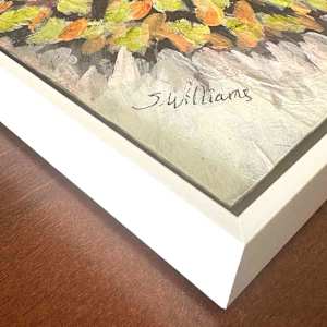 Potential Mandala by Shirley Williams  Image: Side profile and signature of POTENTIAL MANDALA
