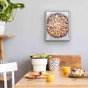 Strength Mandala by Shirley Williams  Image: STRENGTH MANDALA shown installed in a kitchen setting