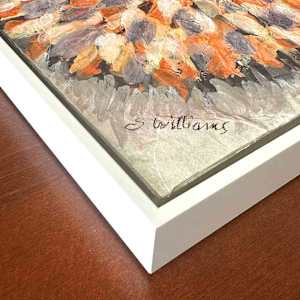 Strength Mandala by Shirley Williams  Image: Side profile and signature of STRENGTH MANDALA