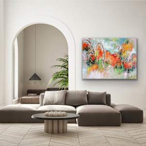Tangerine Dream by Shirley Williams  Image: Tangerine Dream shown in living room