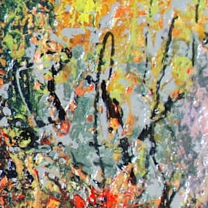 Tangerine Dream by Shirley Williams  Image: Texture detail of Tangerine Dream Painting