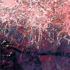 Twilight Passage by Shirley Williams  Image: pink and violet detail of Twilight Passage painting