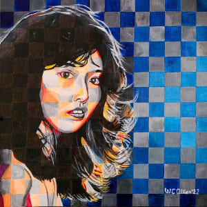 Harlequin with Flyaway Hair