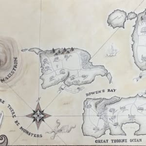 A New & Accurate map of the Caampis Islands by Taima Mary Anne Kern