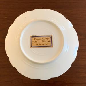 Painted Plate, Floral by Clarissa Tucker Tracy 