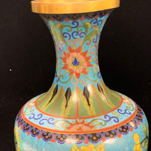 Cloisonne vases by Chinese culture 