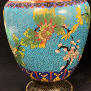 Cloisonne vases by Chinese culture 