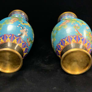 Cloisonne vases by Chinese culture 