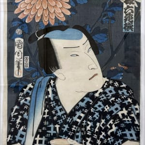 Chrysanthemum: Six Selected Modern Flowers by Toyohara Kunichika, Japanese culture