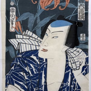 Lily and Nakamura Shikan: Six Selected Modern Flowers by Toyohara Kunichika, Japanese culture