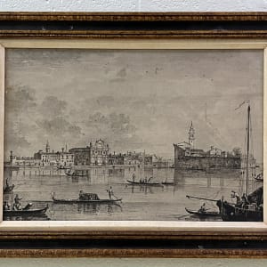 Murano Canal (reproduction) by Canaletto