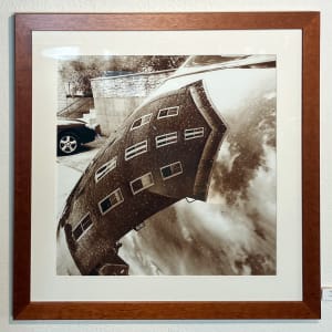 Smith Hall Reflection in Car Window by David Graham