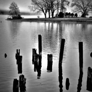 Lake Whatcom from Electric Avenue, Bellingham, WA by Rod Haynes