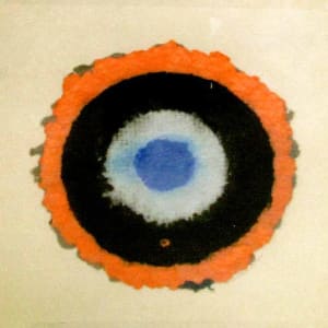 Mandala in Rose, Blue, and Black by Olimpia Ogilvie