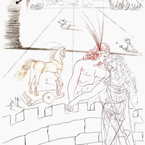 Helen of Troy and Paris by Salvador Dali