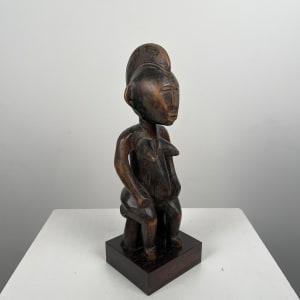 Senufo Seated Female Figure with Inagaki Stand by Senufo culture 