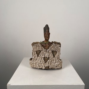 Yoruba Twin Figure with Cowrie Shell Cape by Yoruba culture
