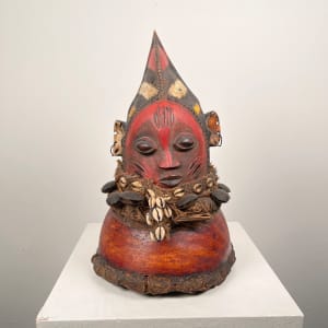Yoruba Mask on Gourd by Yoruba culture