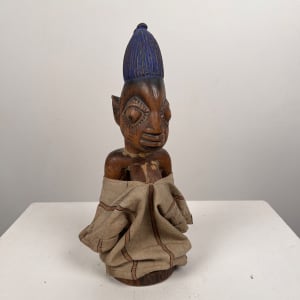 Yoruba Twin Figure with Cloth Cape by Yoruba culture