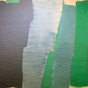 Blue, Green and Form by Carl Holty 