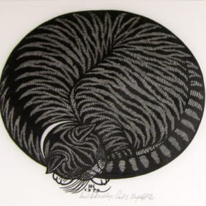 Cat's Nap AP 12/35 by Jacques Hnizdovsky