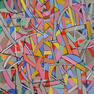 Untitled - 1-2272, oil paint on paper by Irving Bogle Haynes 