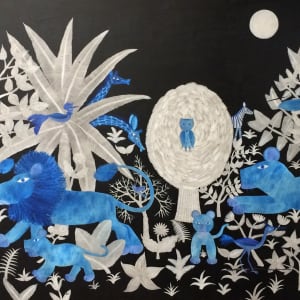 Pleine Lun en Afrique or Full Moon in Africa by Henri Maik