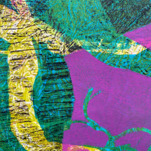 Irish Muffin Cookies by Kathy Cornwell  Image: Detail of Irish Muffin Cookies, a fine art monotype by artist Kathy Cornwell