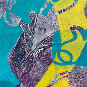 Lost Lady by Kathy Cornwell  Image: Detail of Lost Lady, a fine art monotype by artist Kathy Cornwell