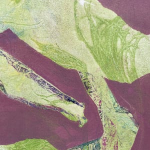 Fountainhead by Kathy Cornwell  Image: Detail of Fountainhead, fine art monotype by artist Kathy Cornwell