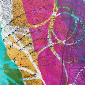 Ev's Graces by Kathy Cornwell  Image: Detail of Ev’s Graces, fine art monotype by artist Kathy Cornwell